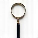 品質を象徴する虫眼鏡